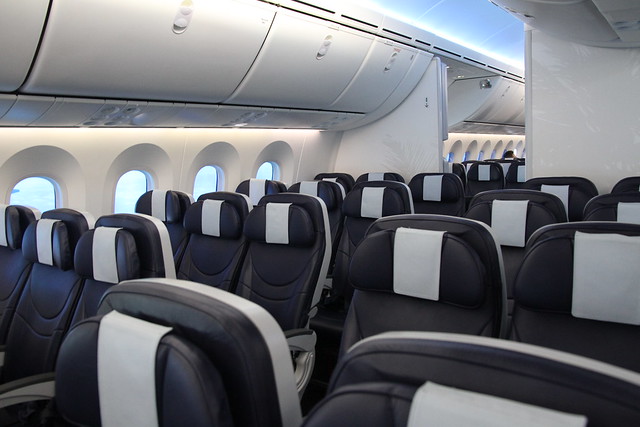 Comfy chairs 787 Dreamliner
