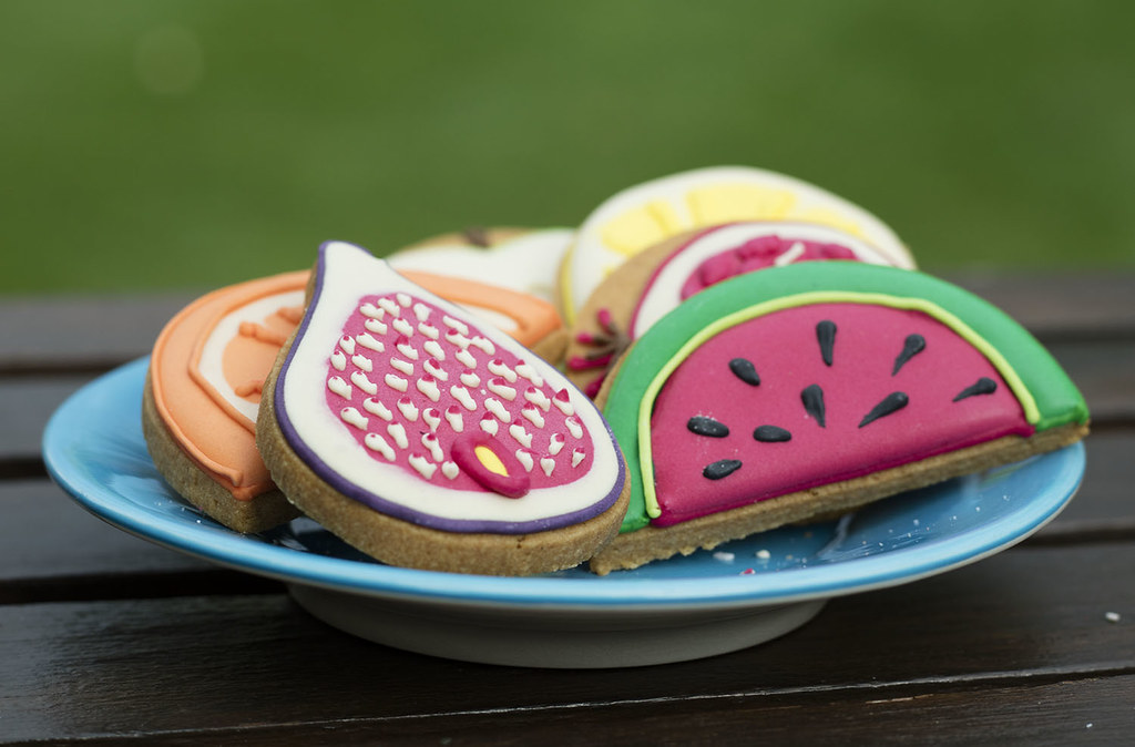 A plate of beautiful Biscuiteers