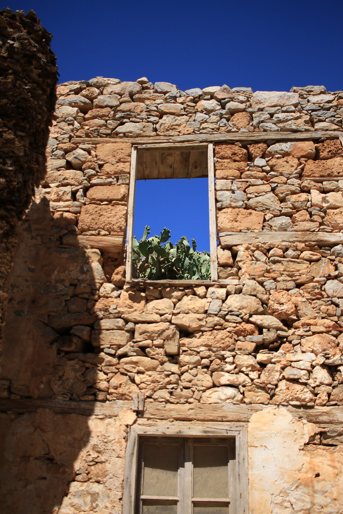 Spinalonga Cactus Window