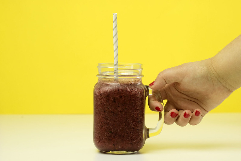 Energy Smoothie in Mason Jar