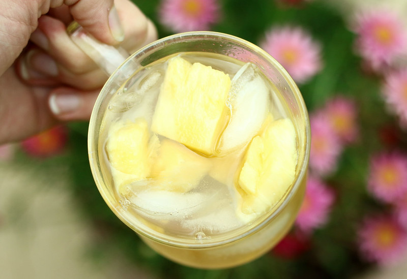 T2 Southern Sunrise Tea in the garden