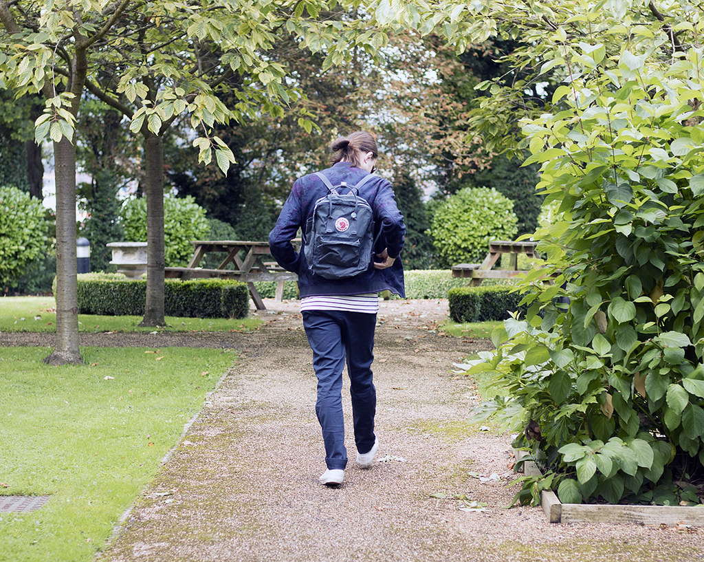 Kipling navy backpack